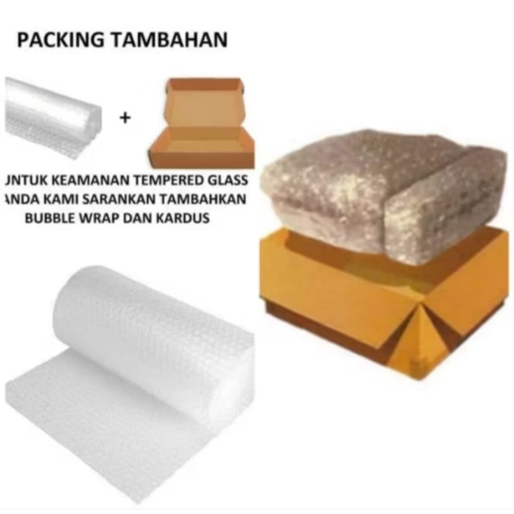 

Dus + Bubble wrap Packing Tambahan Biar Aman saat Pengrimam