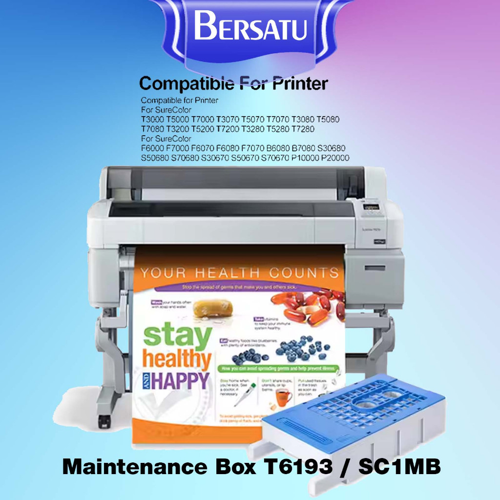 Maintenance Cartridge T6193 C13T619300 Catridge SC1MB Box Chip Reset Waste Ink Tank Sponge Busa Cip 