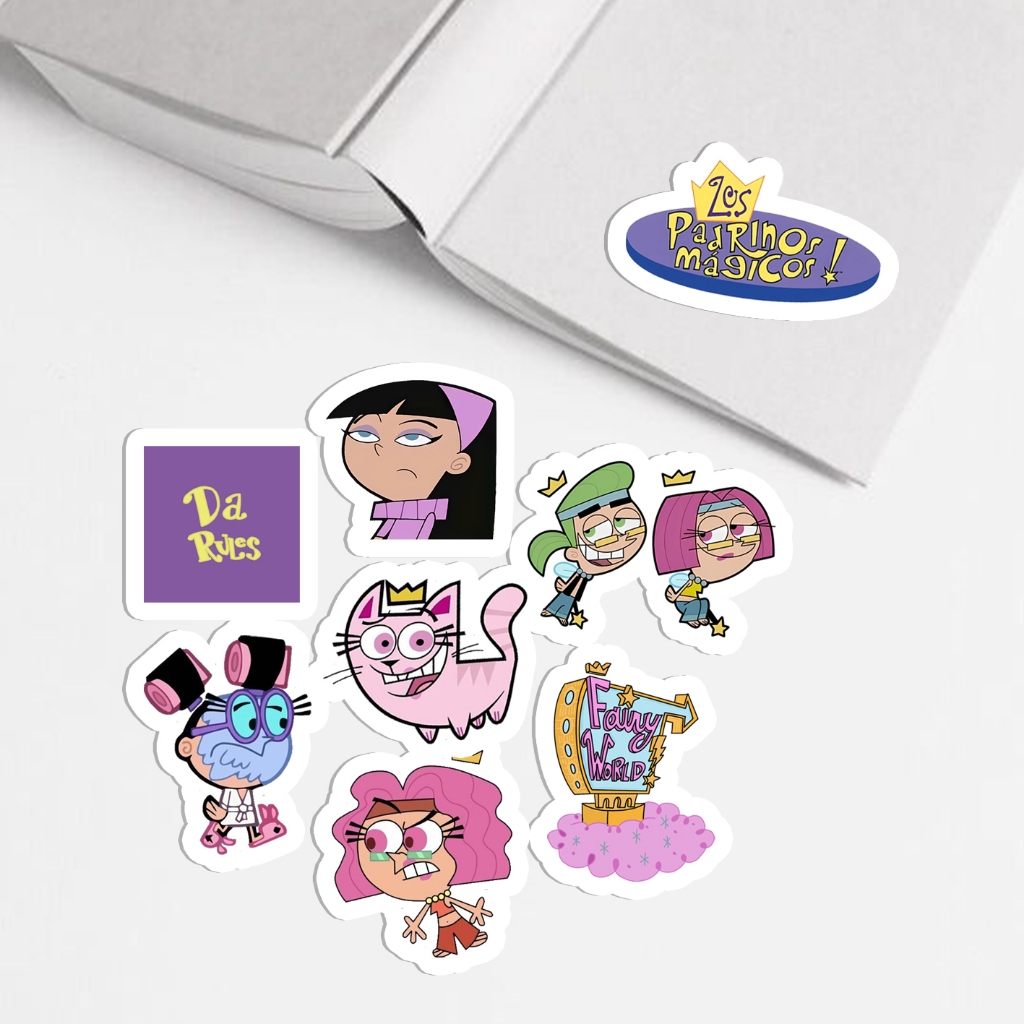 

PeelPop - Stiker Fairy Parents Cartoon | vinyl | waterproof | glossy