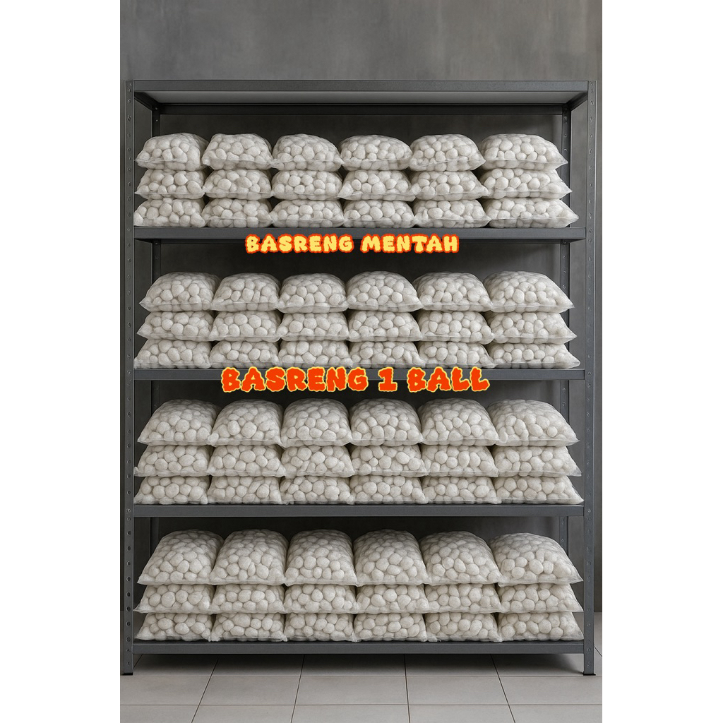 

basreng mentah 1 ball isi 100 kemasan vacum