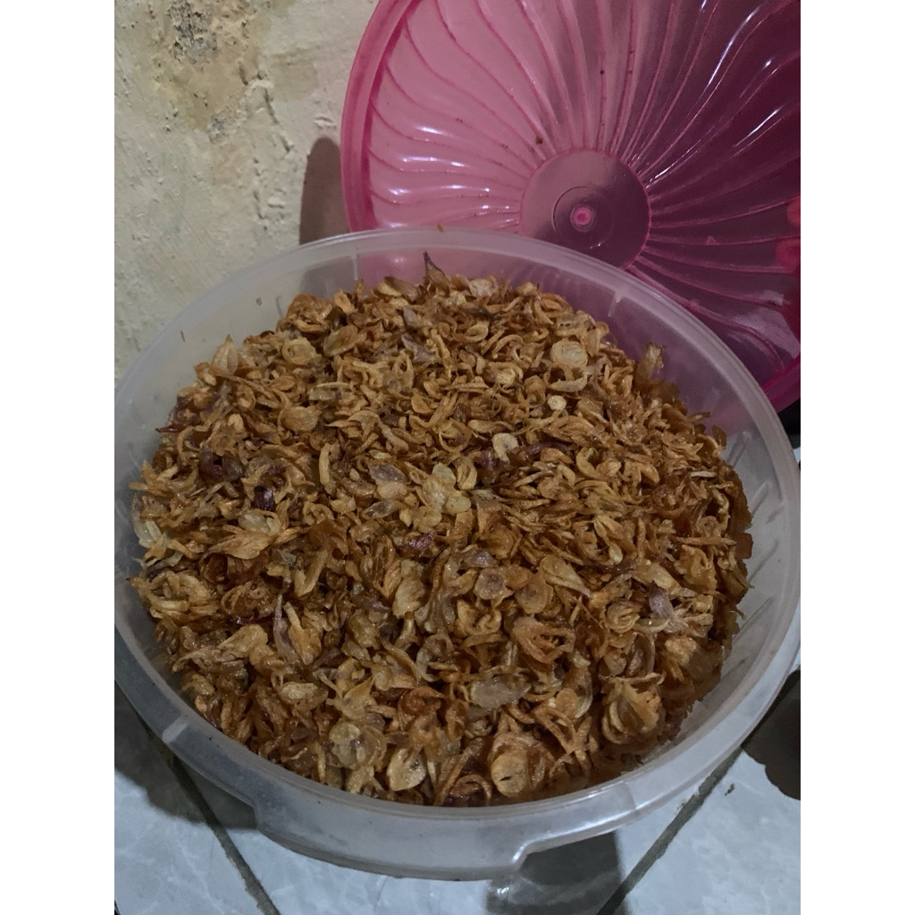 

Bawang merah goreng Asli tanpa tepung 100% halal kemasan ziplock