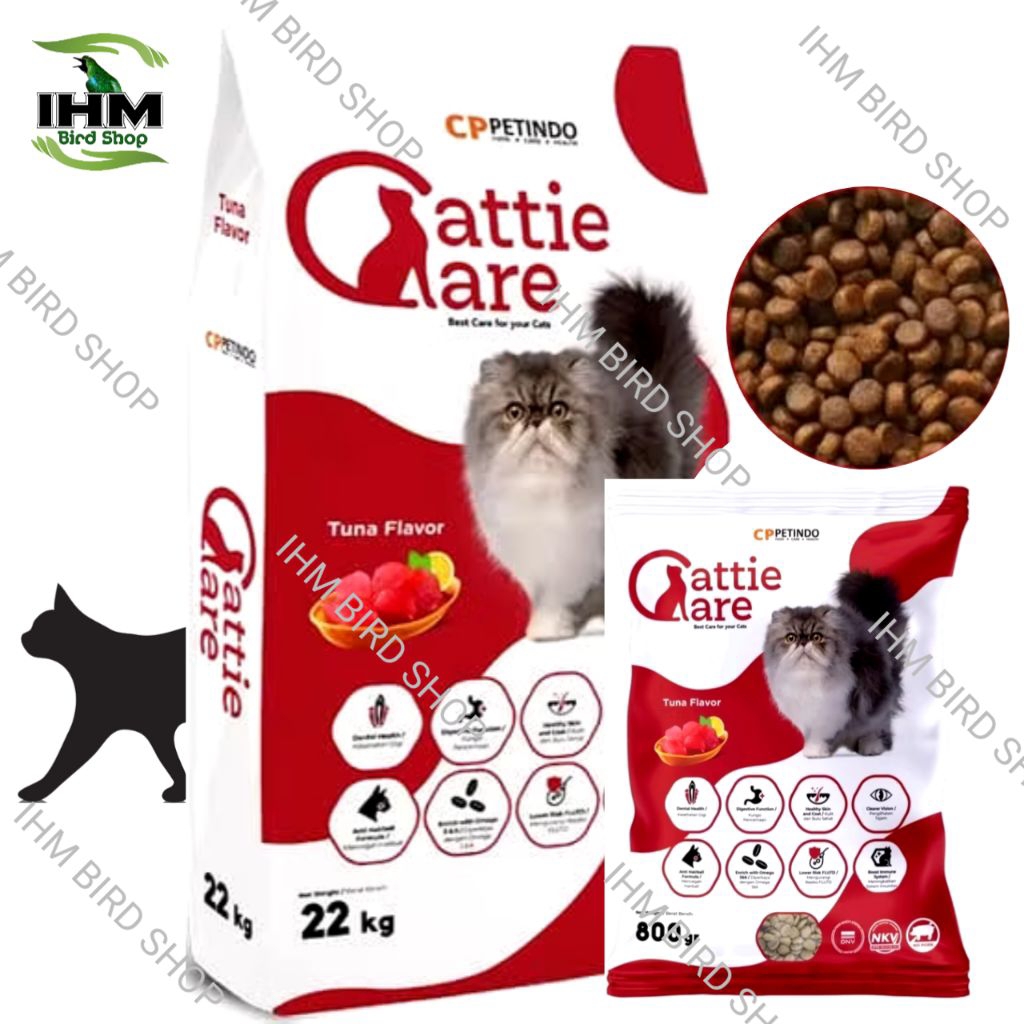 IHM - Cattie Care Tuna Flavor Cat Food 800gr Freshpack Dry Food Kucing Kaya Vitamin Makanan Kucing U