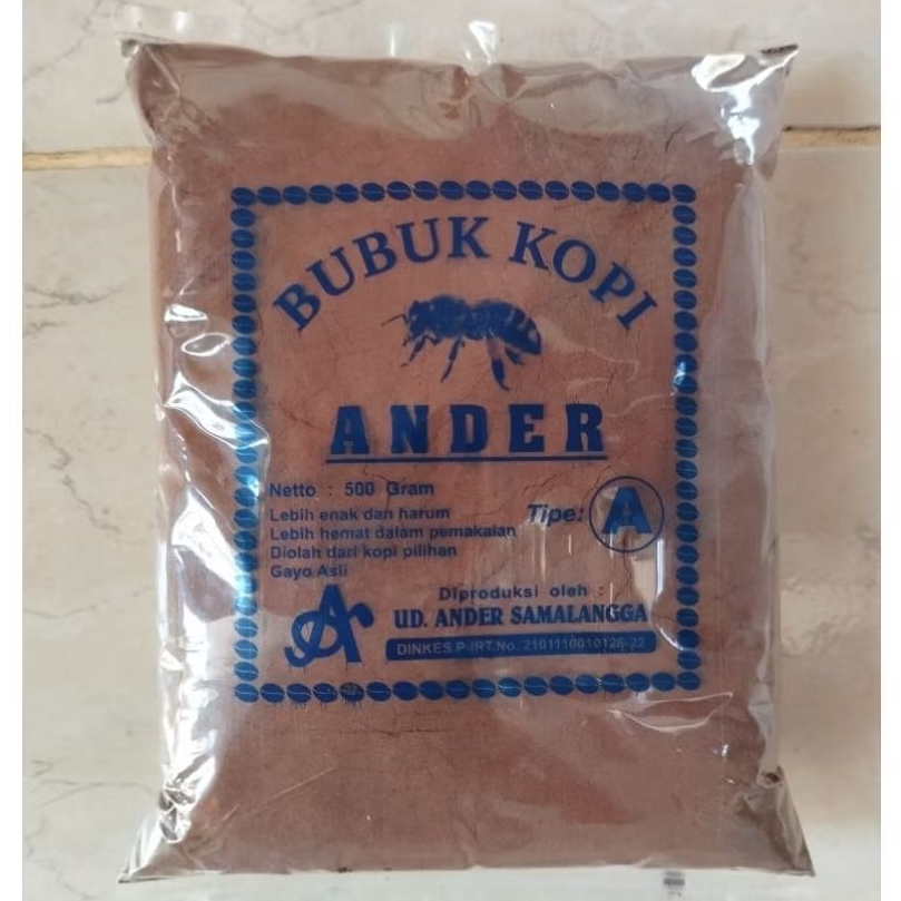 

500 Gram Bubuk Kopi Halus Murni Merk Ander