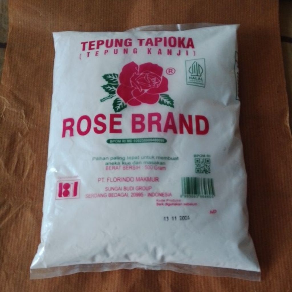 

Rose brand tepung tapioka pck 500 g