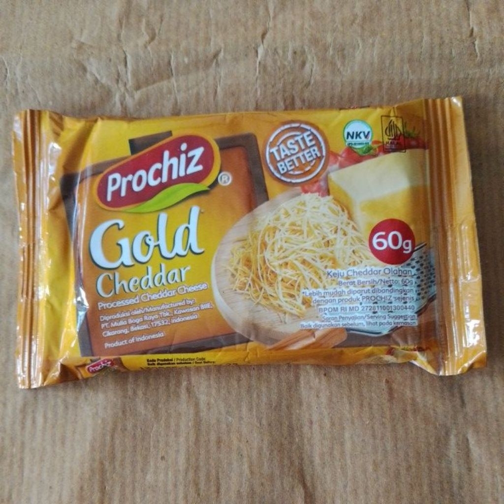 

Prochiz keju gold cheddar pck 60 g