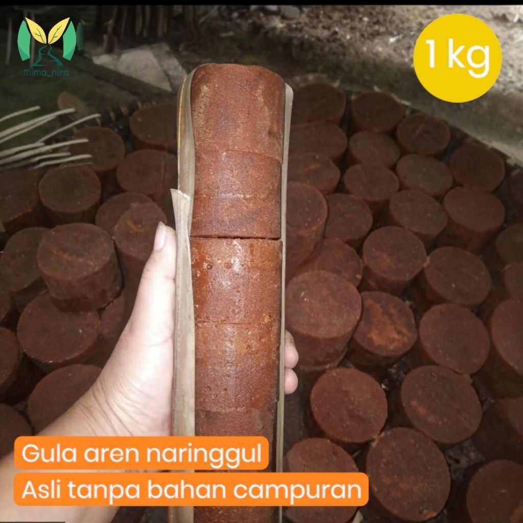 

Gula Aren Asli Cianjur 1kg – 100% Murni Tanpa Campuran Premium untuk Kopi & Masakan