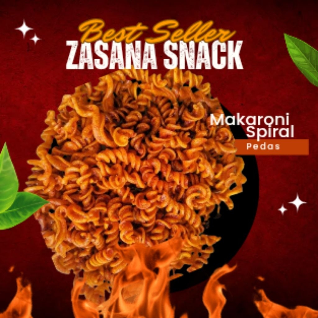 

Makaroni Spirall rasa Ekstra Pedas / Pedas / Pedas Manis / Daun Jeruk - Cemilan Nagih - Jajanan Hajatan - Jajanan Syukuran - Konsumsi Rapat - Konsumsi Acara