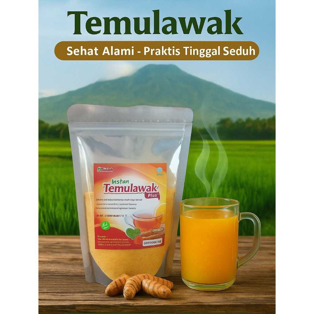 

TEMULAWAK BUBUK Original Instan Minuman Dengan Gula Asli Meningkatkan Imunitas