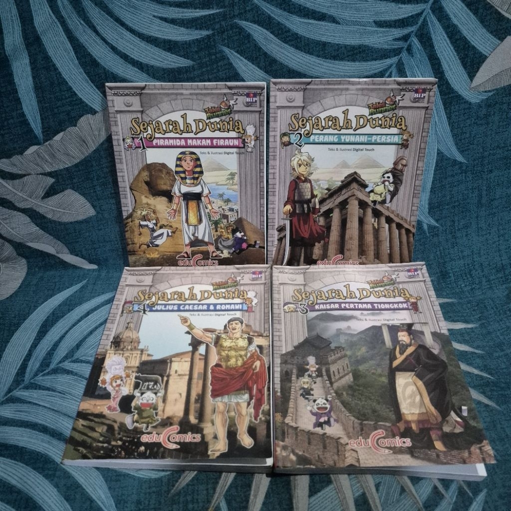Paket Komik Seri Tokoh Sejarah Dunia Vol 1-4 Kaisar Pertama Tiongkok Cina China Firaun Romawi Yunani