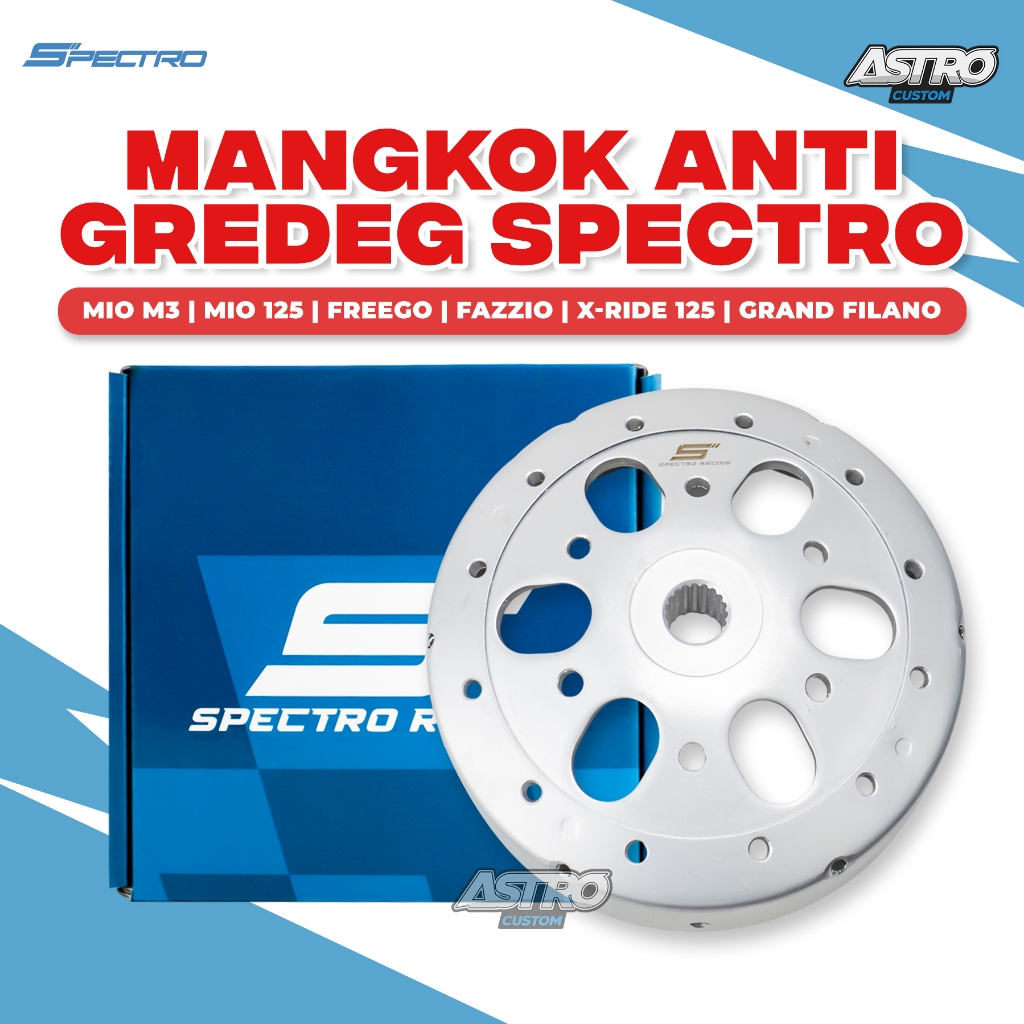 Spectro Mangkok Kampas Ganda MIO M3 S Z 125 SOUL GT 125 XRIDE 125 FINO 125 Anti Gredeg CVT Racing