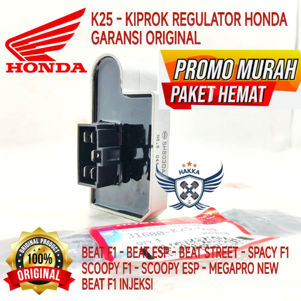 K25 ORIGINAL KIPROK REGULATOR HONDA BEAT F1, KIPROK HONDA BEAT ESP, KIPROK HONDA BEAT STREET, KIPROK