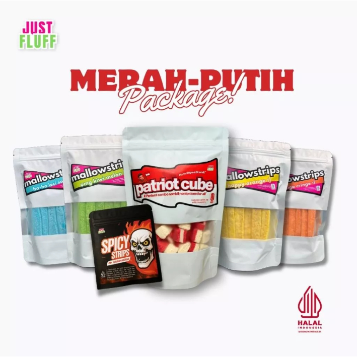 

[SPECIAL MERAH PUTIH PACKAGE] MARSHMALLOW JUSTFLUFF [HALAL]