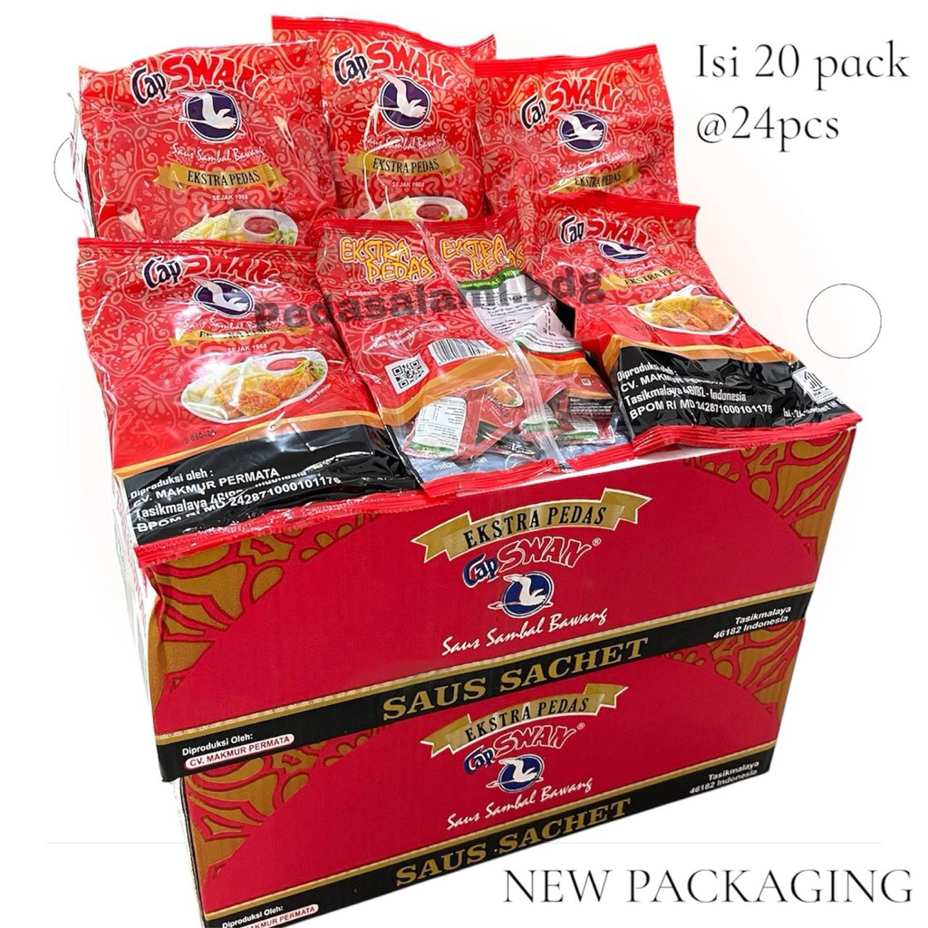 

1 DUS ISI 480 PCS SAUS STICK EXTRA PEDAS MERK CAP SWAN || SAUS SACHET || SAUS FRIED CHICKEN