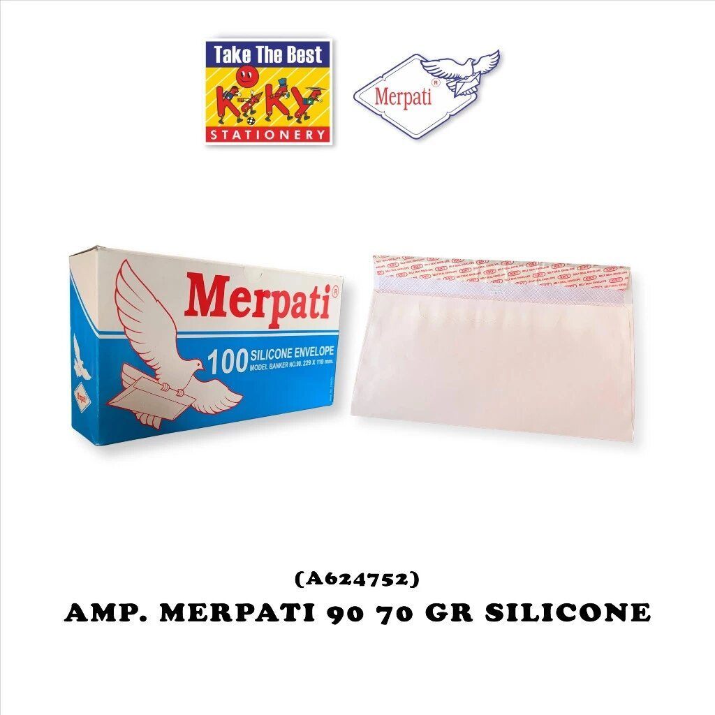

Amplop Merpati No. 90 - 70 GRAM Silicone (Perekat) - 100 Amplop