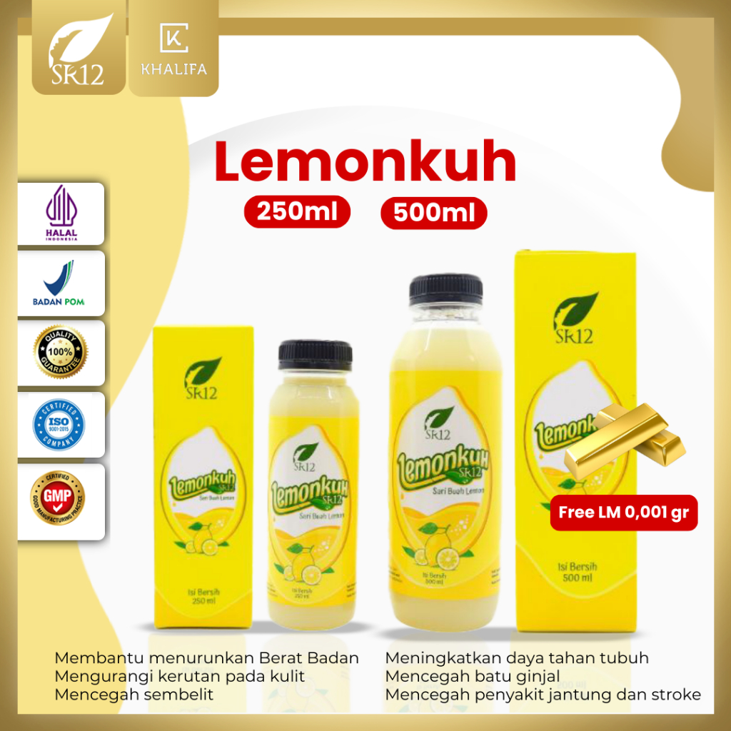 

Lemon SR12 Sari Buah Lemon Asli Minuman Herbal Daya Tahan Tubuh Dan Diet Alami 250 ml 500 ml