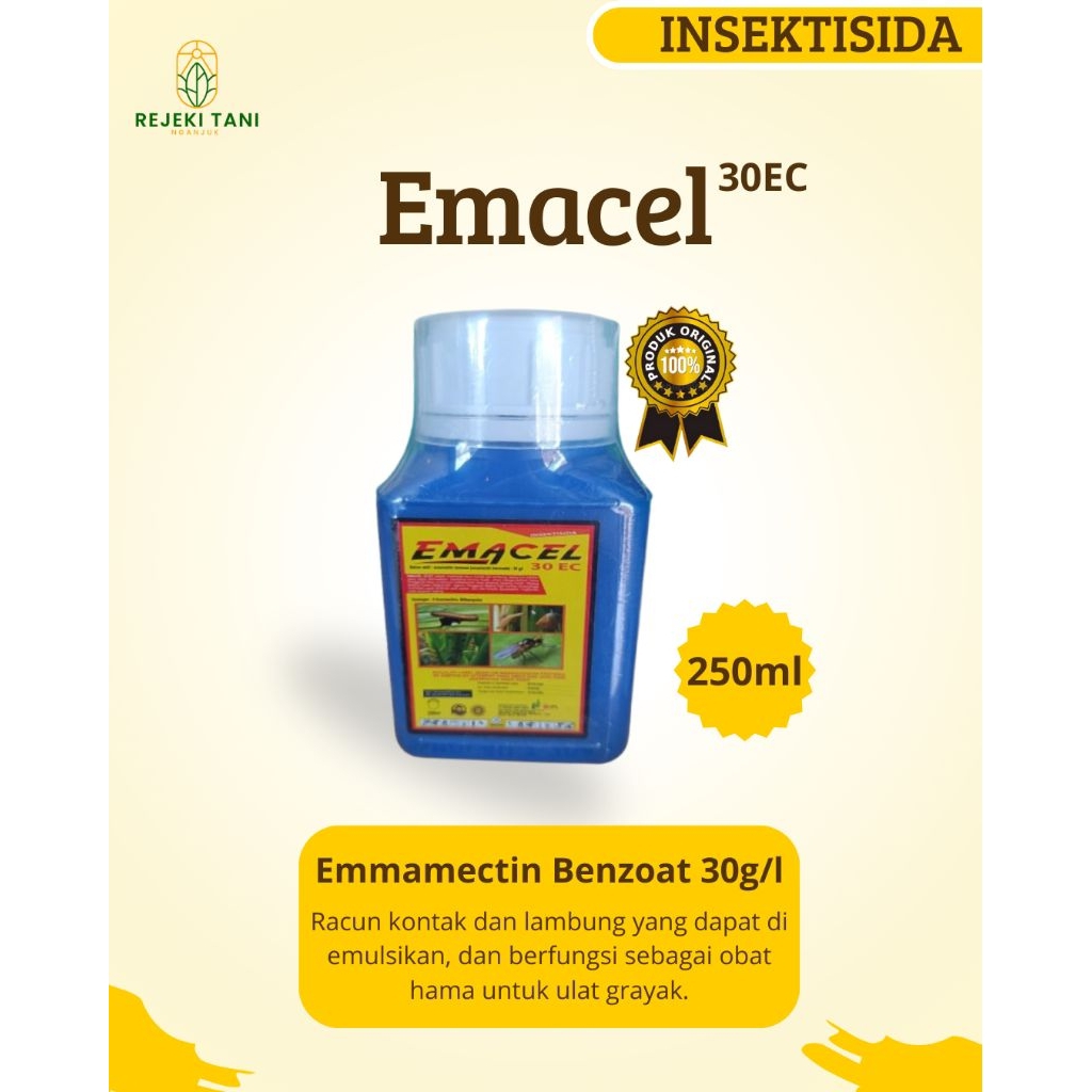 Emacel 30EC-250ml|Insektisida Emmamectin Benzoat|Original 100%
