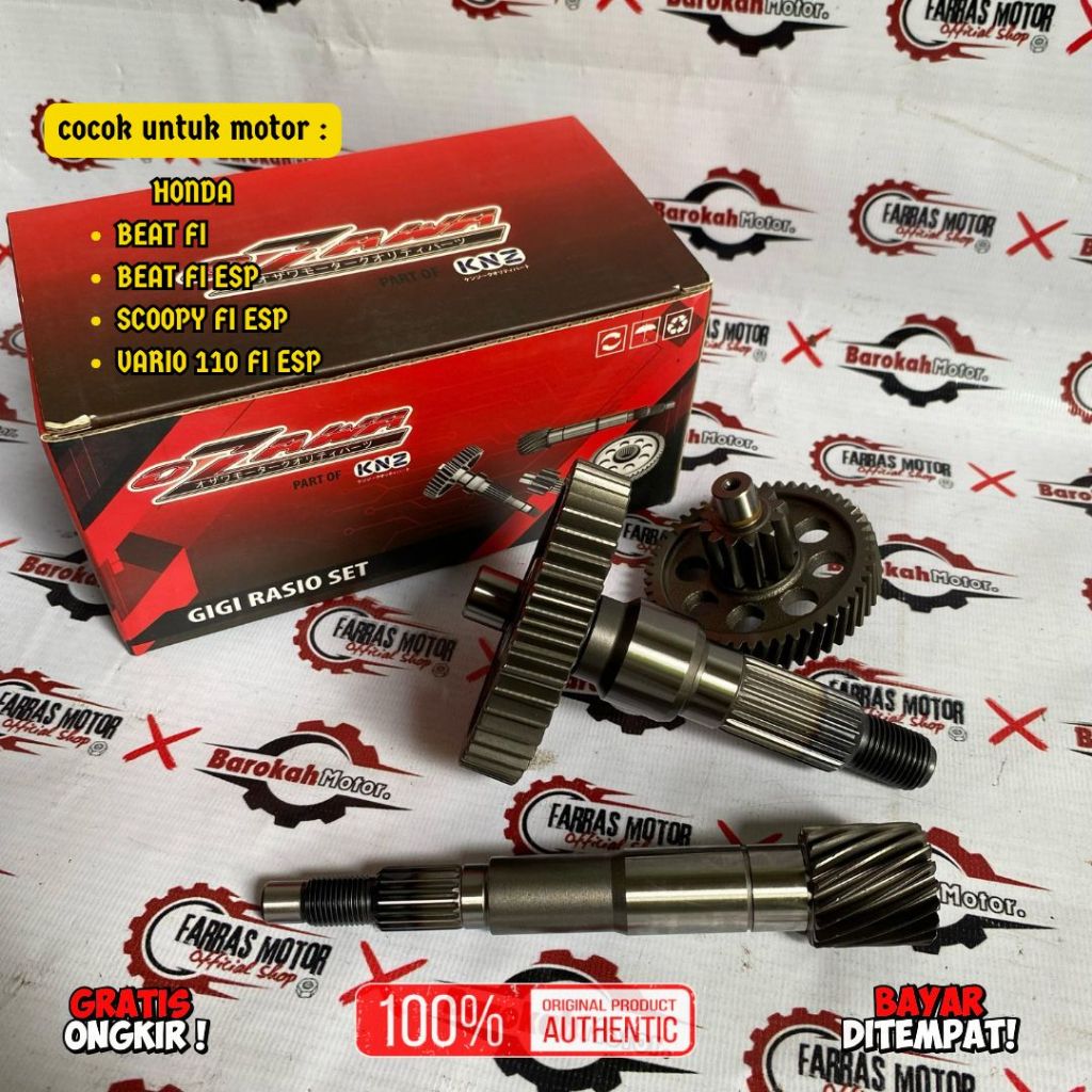 GEAR BOX GEAR GIGI RASIO TRANSMISI SET ASSY HONDA BEAT FI BEAT FI ESP SCOOPY FI ESP VARIO 110 FI ESP