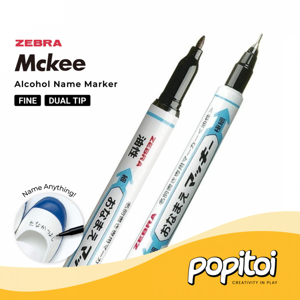 

Zebra Name Mckee Alcohol Marker Pen Spidol Permanen Labeling Label
