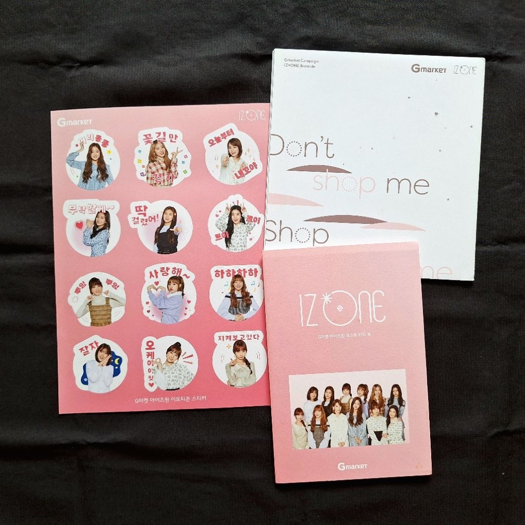 IZ*ONE IZONE Gmarket Postcard set + Sticker + Bromide Poster
