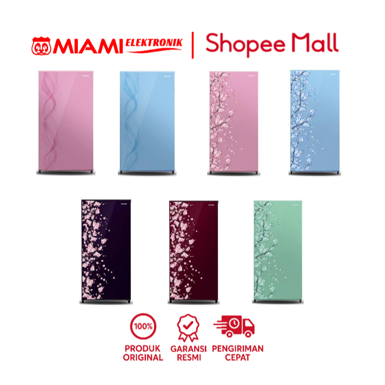 SHARP Lemari Es 1 Pintu 133 Liter SJN162 / SJN-162 / SJN162DAP SJN162DAB SJN162DSP SJN162DSB SJNDSH 