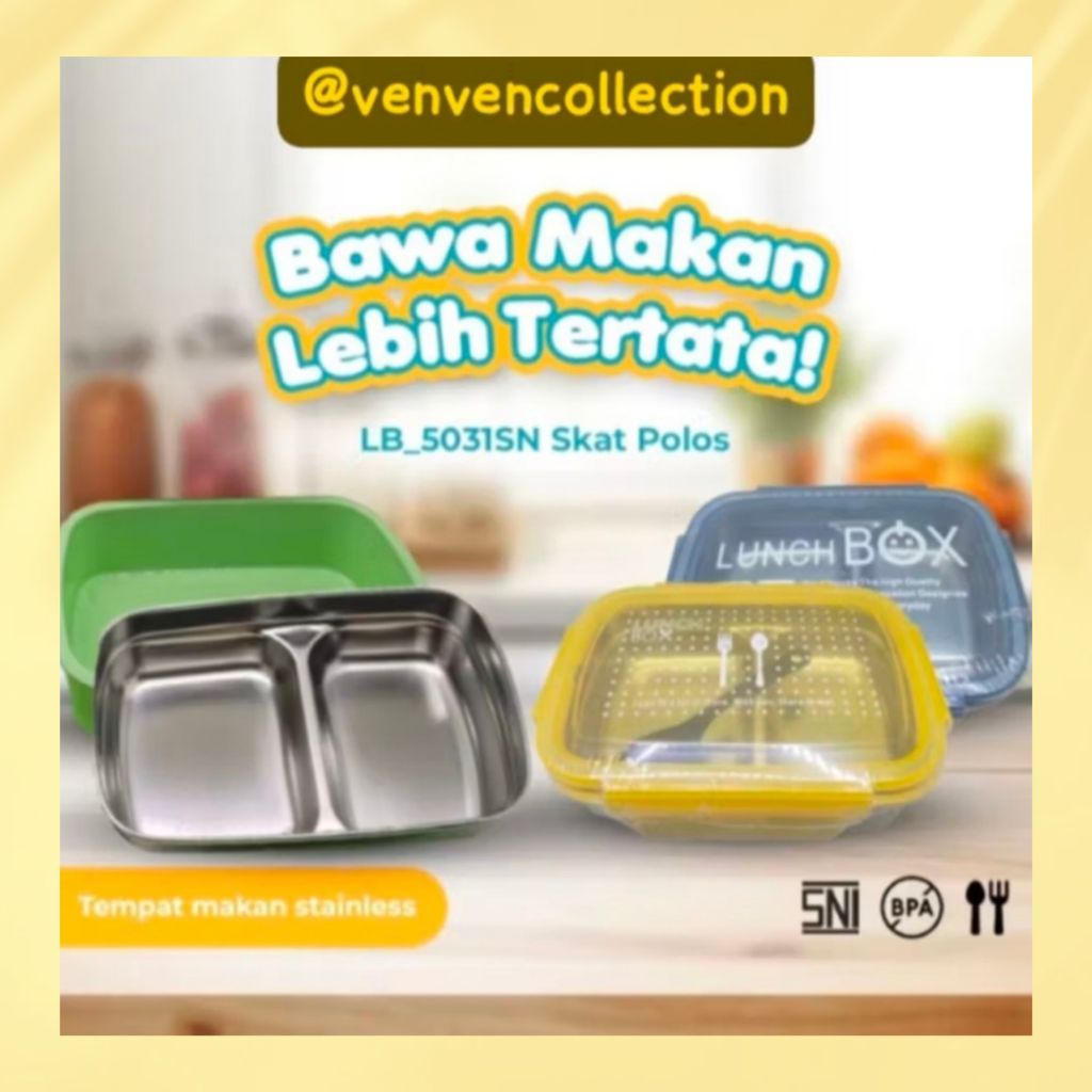 Kotak Bekal Anak | Tempat Makan Anak Stainless Steel