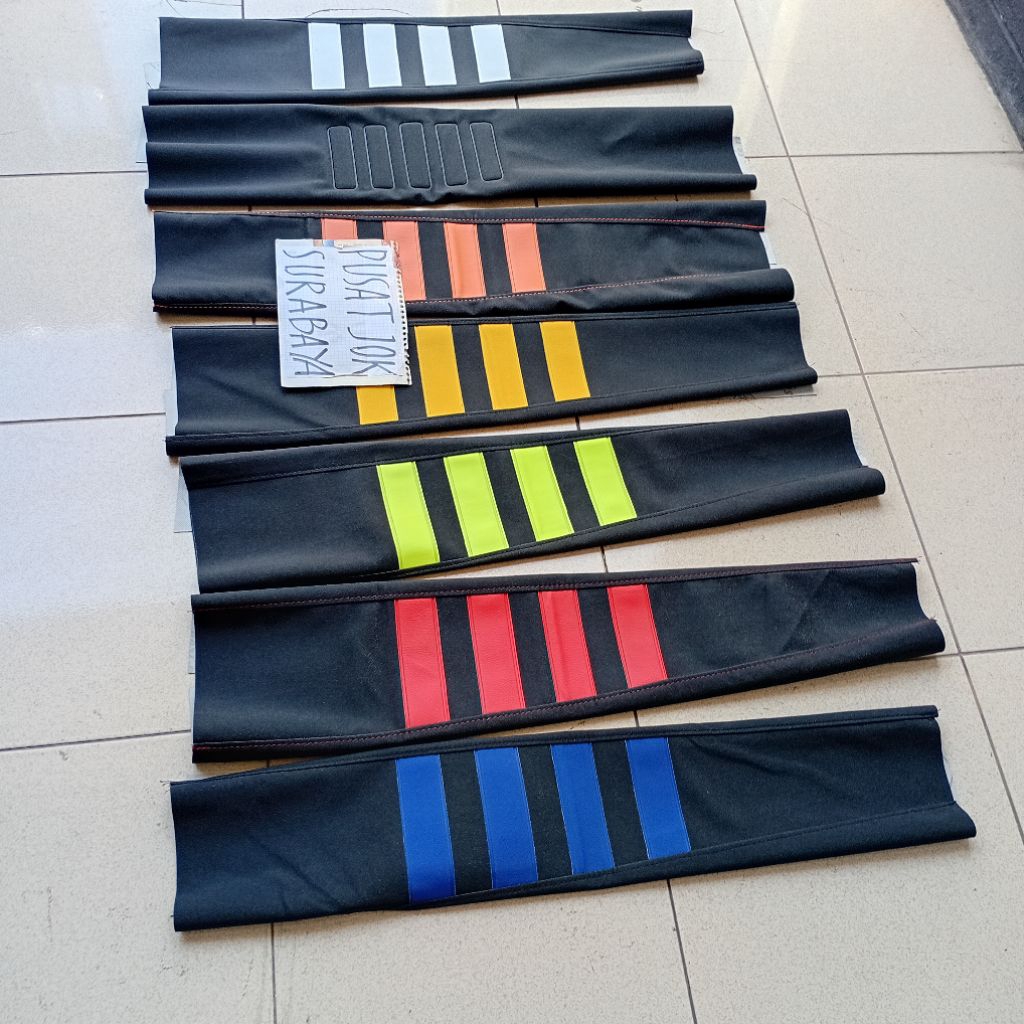 Kulit sarung cover jok KLX CRF WR GORDON  DTRACKER KTM YZ VIAR KX custom variasi - sadel motor trail