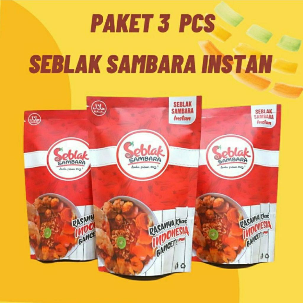 

Paket Hemat 3 Pcs Seblak Sambara