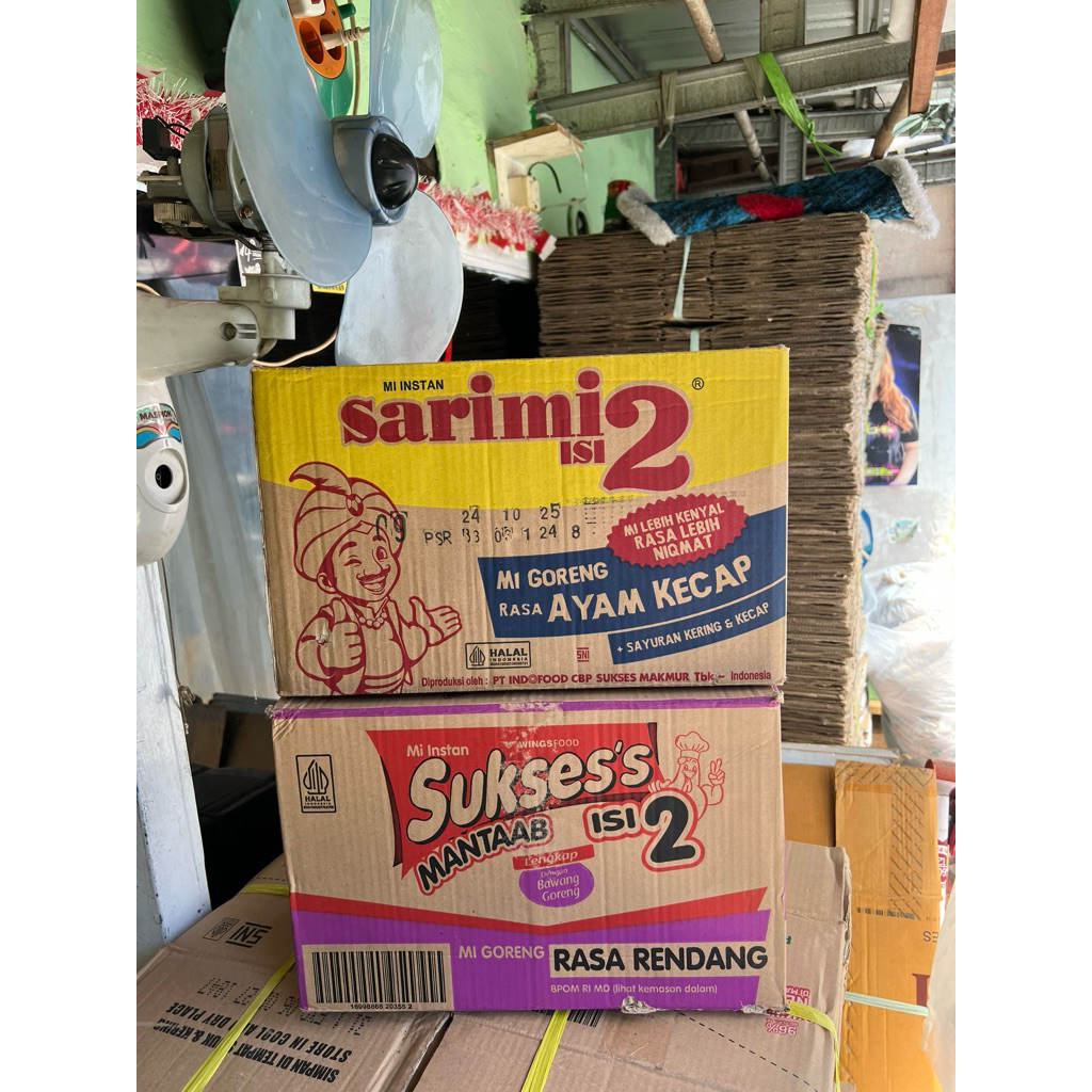 

Kardus packing bekas mie instan dus indomie box packing