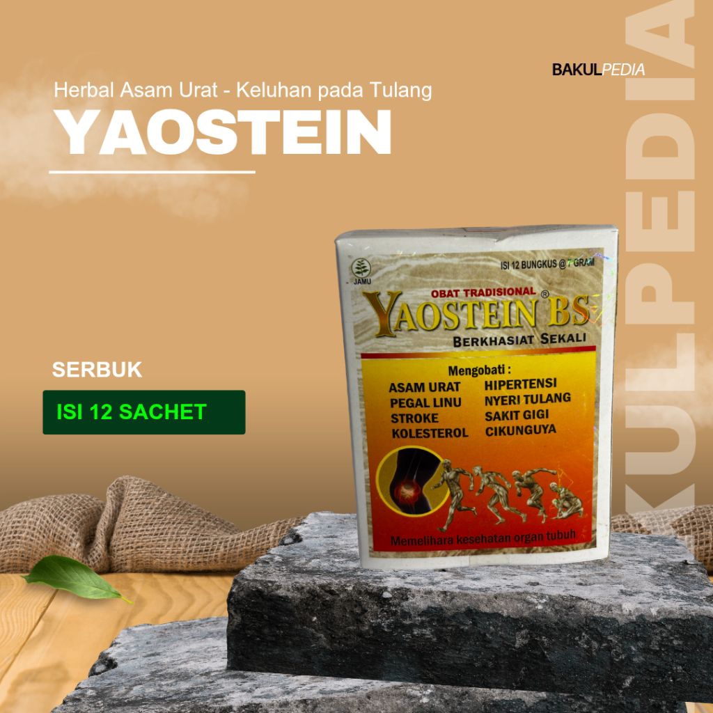 

Serbuk obat tradisional untuk keluhan pada tulang isi 12 sachet