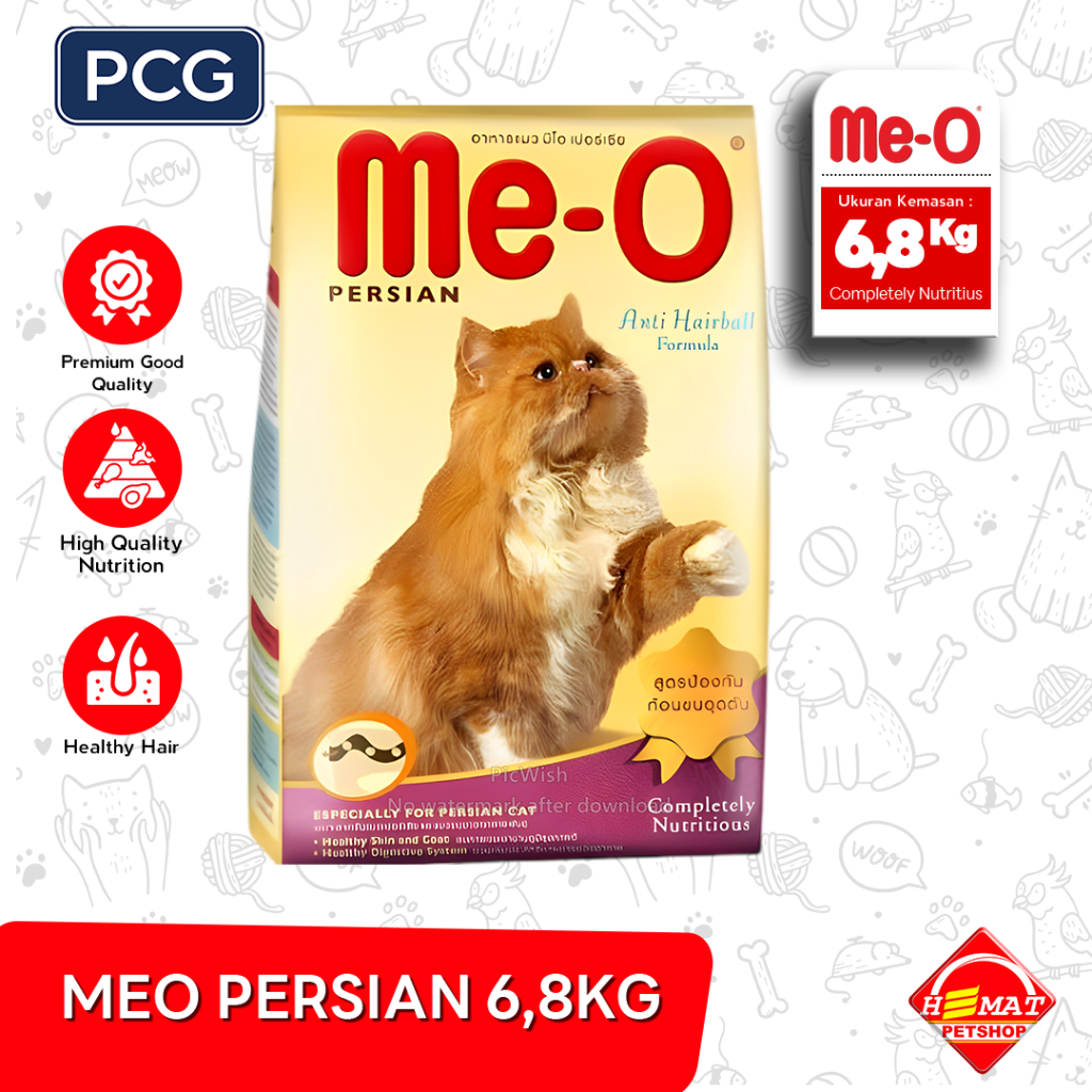 [GOSEND] Meo Persian Anti Hairball 7 Kg / Meo Persian / Makanan kucing 7 kg