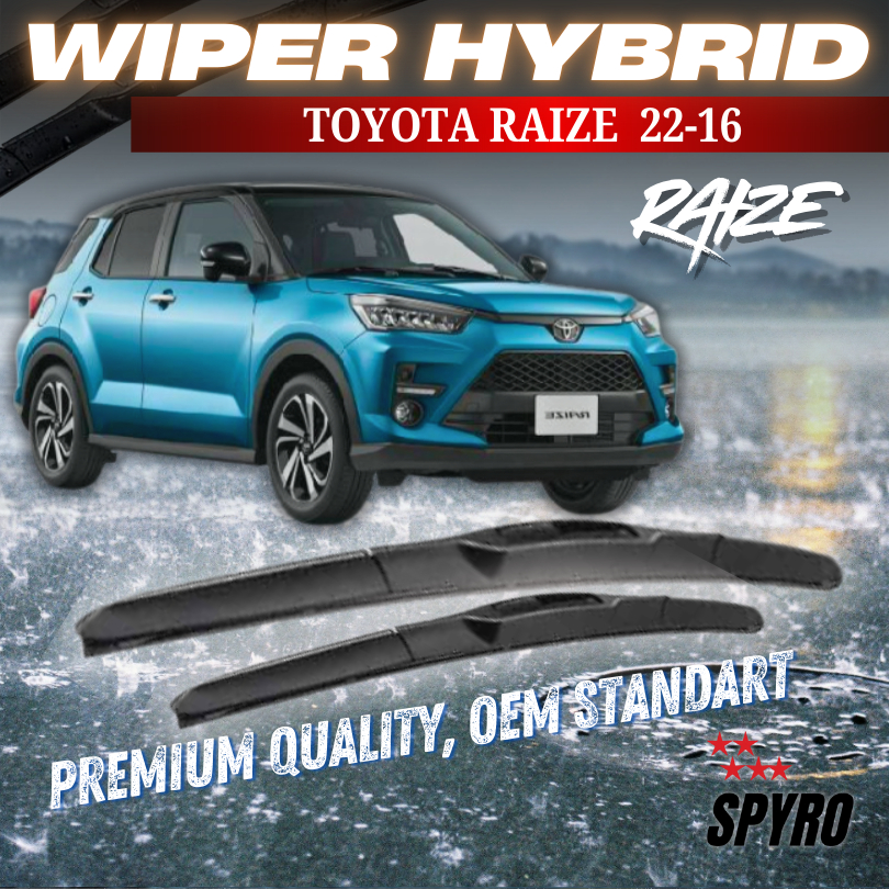 Wiper Hybrid Toyota Raize 22 16 Wiper Mobil Raize