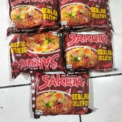 

MIE SAKURA RASA SEBLAK JELETOT ISI 5 PCS