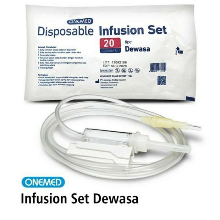 Infus Set Selang Infus Alat Infus Dewasa One Med / Infus Set - PerPCS