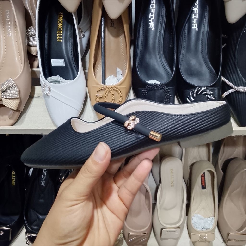 SIMONCELLI IMPORT ORIGINAL SEPATU KANTOR WANITA IMPORT FLATSHOES