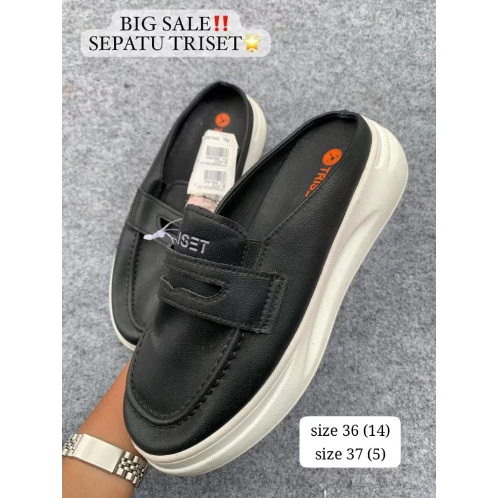SEPATU DAN BUSTONG TRISET NEW FREE BOX