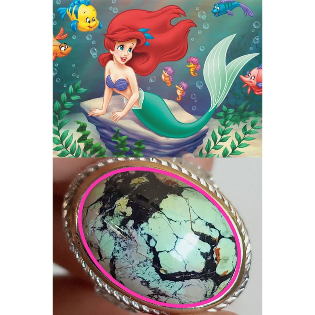 Natural Batu Pirus Hubei Bergambar