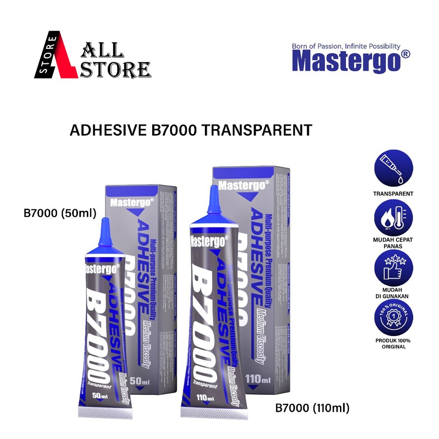 

MASTERGO ADHESIVE B7000 LEM LCD touchscreen TRANSPARENT SUPER LENGKET - LEM JELLY ADHESIVE MASTERGO B7000 - LEM JELLY 50ML - LEM JELLY