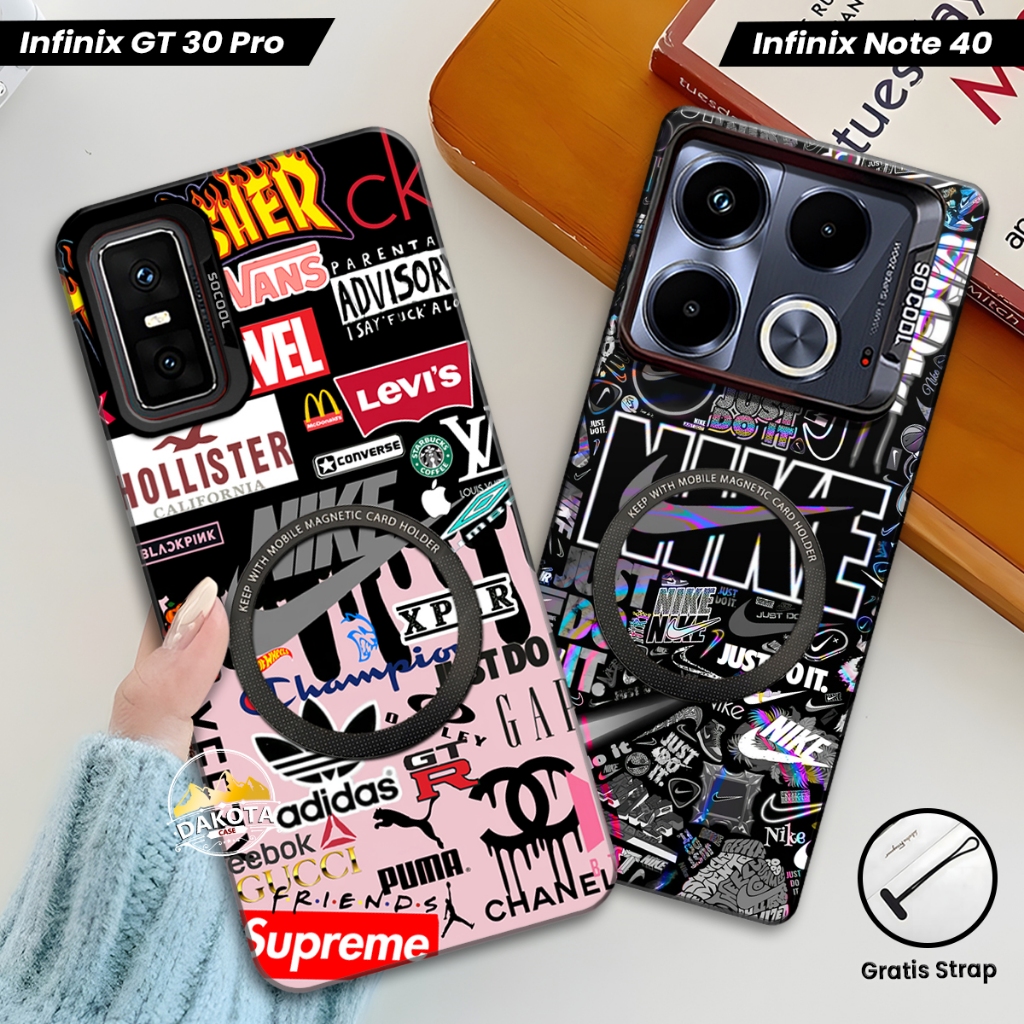 Casing Magnetic Infinix GT 30 PRO / GT 20 PRO / GT 10 PRO IMD Hologram Gambar Vintage | Casing Suppo