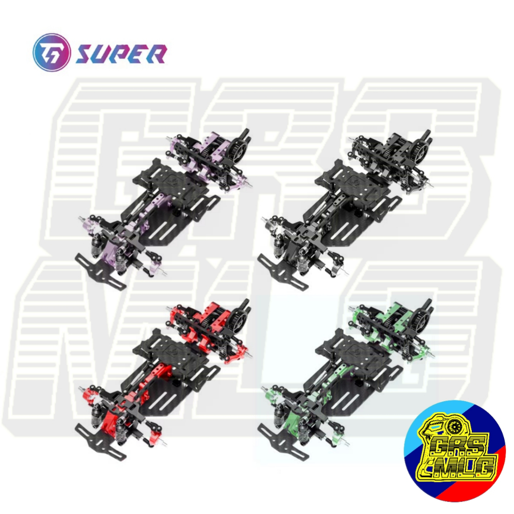 TG Super RAN Mini RWD Drift Chassis KIT Without Electronics 1/24