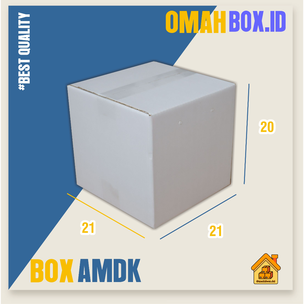 

Kardus box amdk putih 120ml x36 | 21x21x20 cm box air minum kemasan mineral