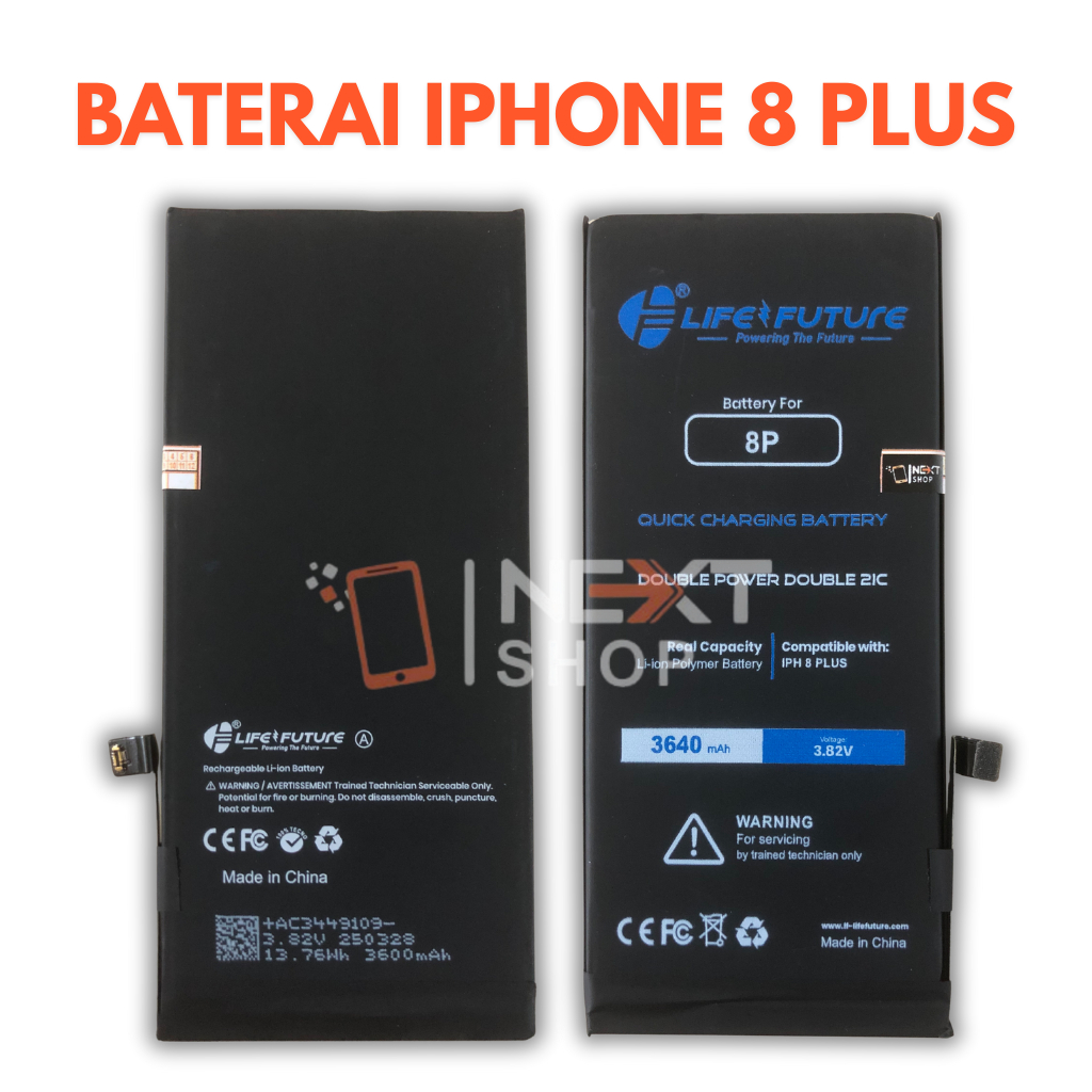 BATERAI IPHONE 8 PLUS LIFE FUTURE