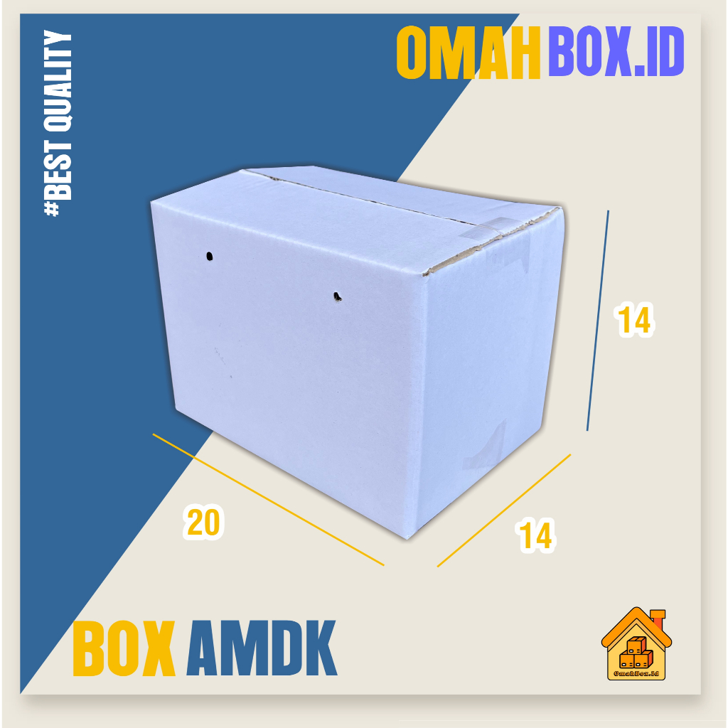 

Kardus box amdk putih 120ml x18 | 20x14x14 cm box air minum kemasan mineral