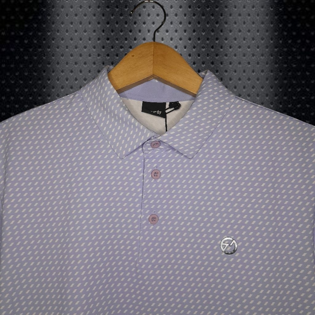 SGF 67 SUPERIOR GOLF Kaos Kerah Dri Fit Pria, Atasan Olahraga Pria