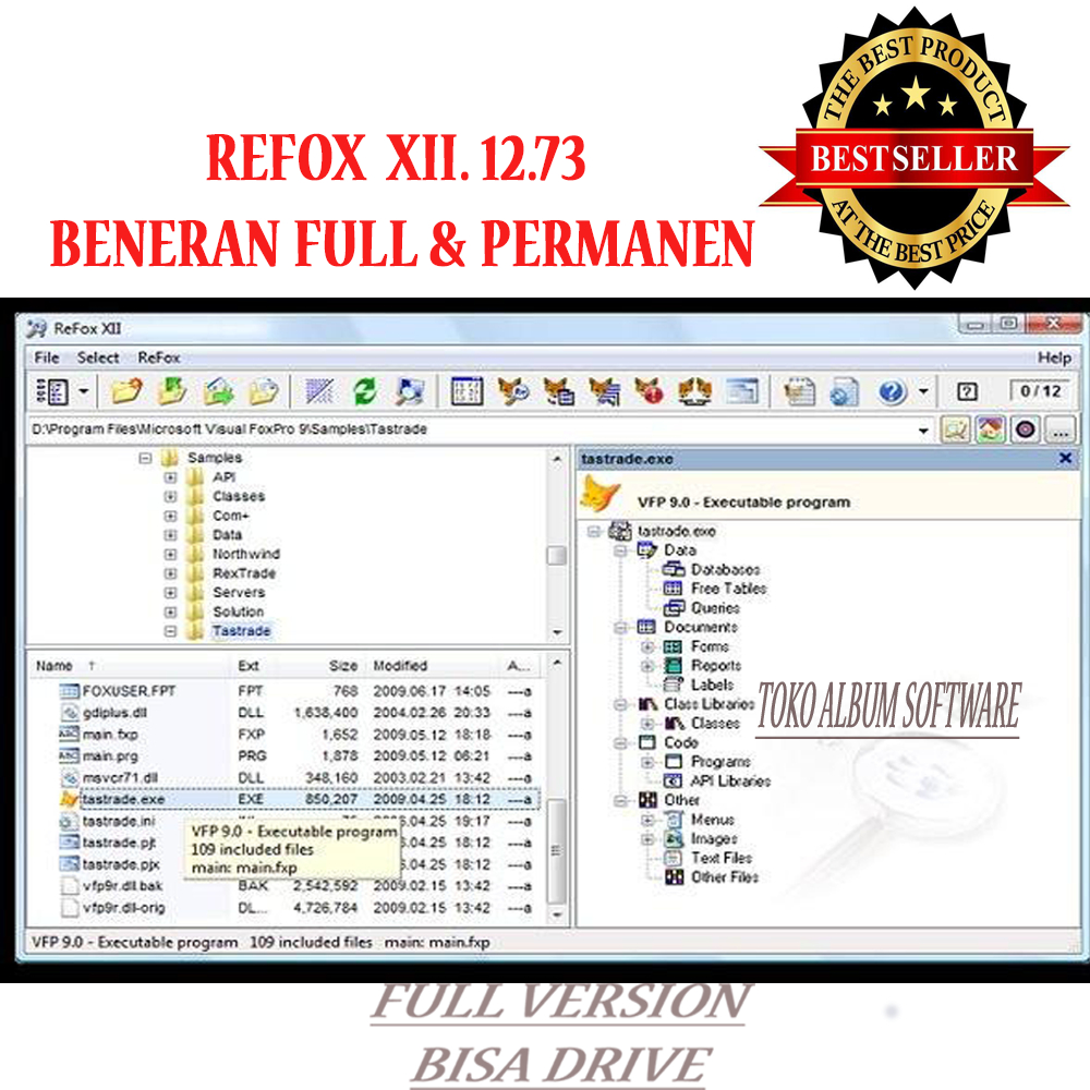 ReFox XII – Program Maintenance Aplikasi FoxPro. dijamin Full Versi
