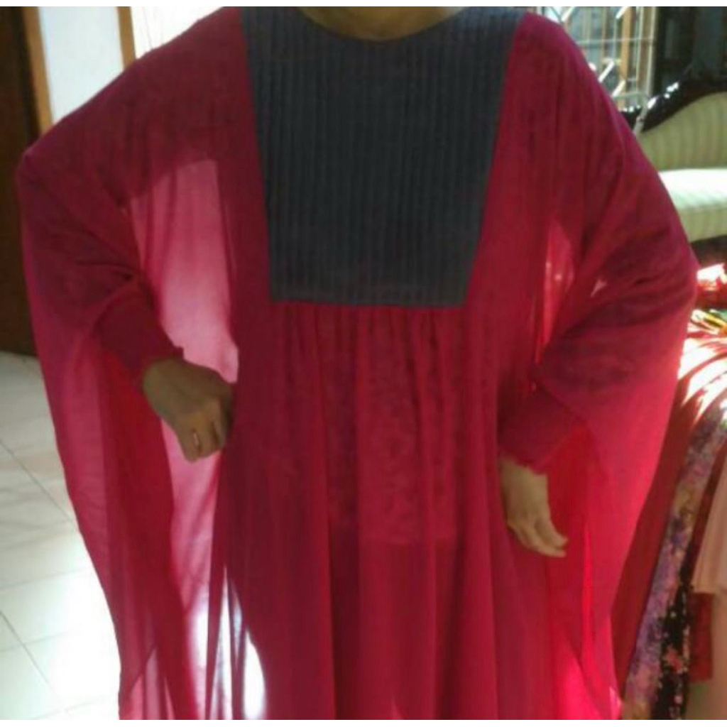 kaftan dress gamis wanita bekas preloved