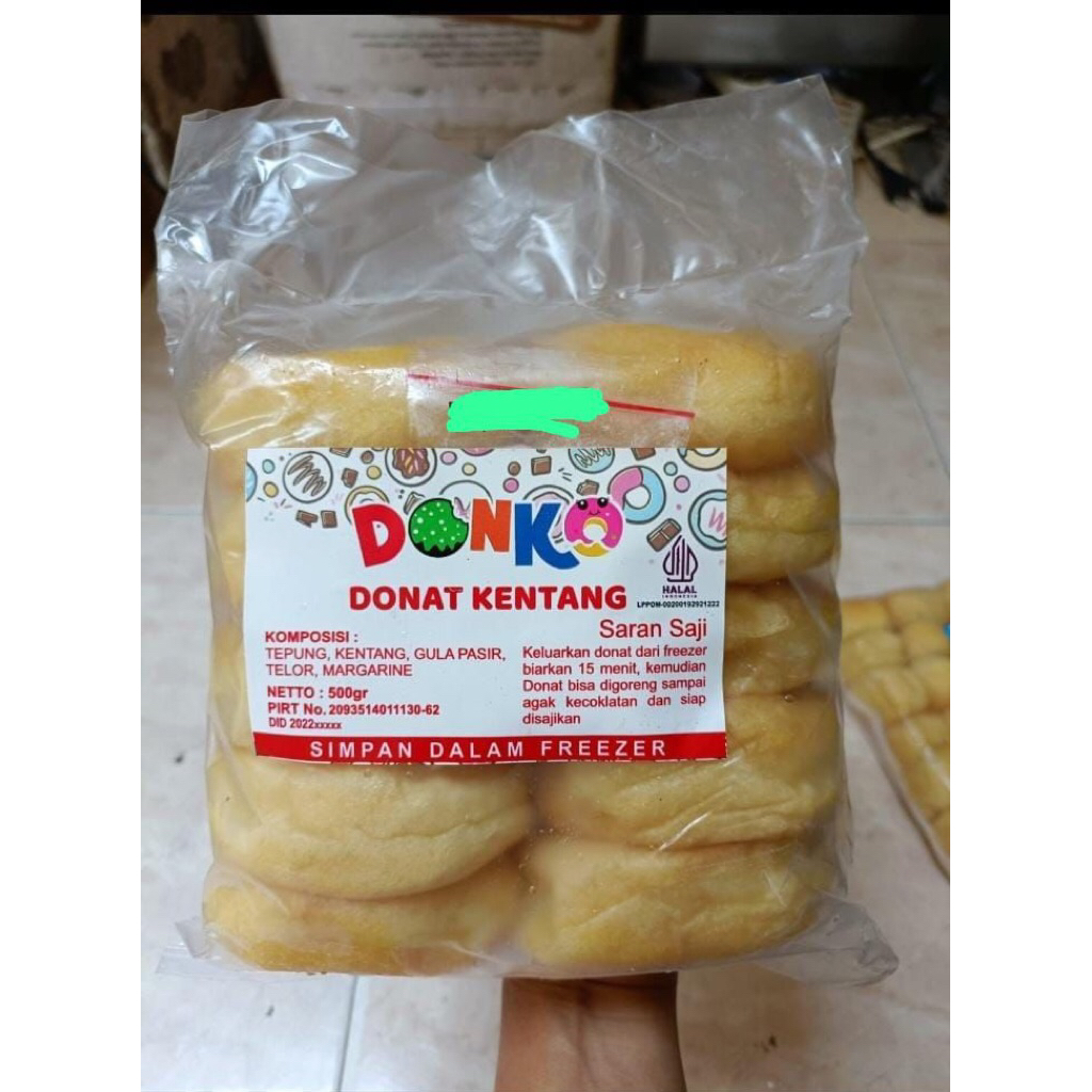 

Donko Donat isi 10 pcs free gula halus