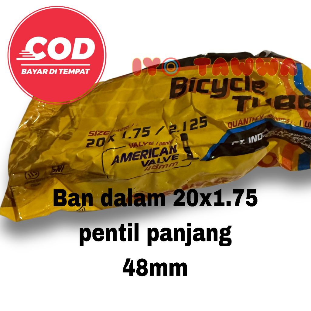Ban dalam sepeda 20x1.75 pentil panjang