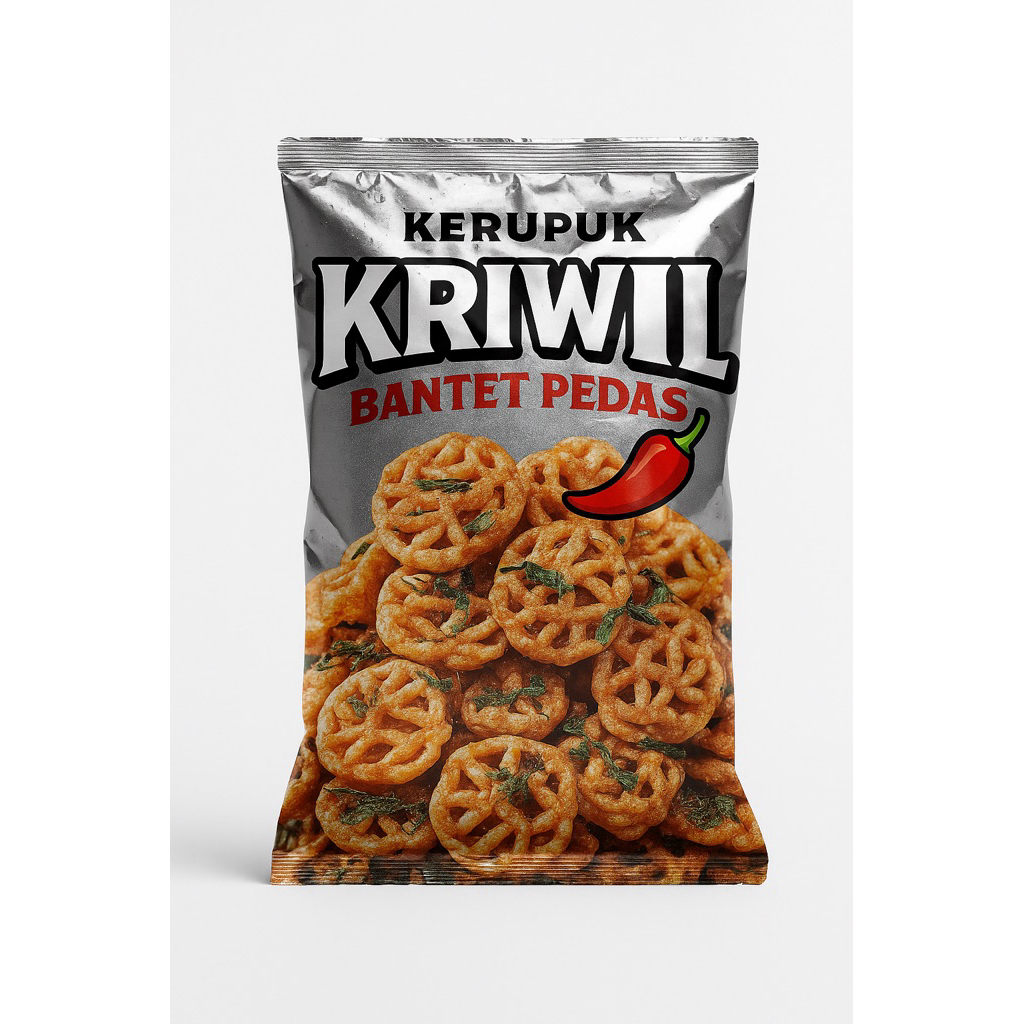 

Audibya Food - Kerupuk Kriwil Bantet | Kerupuk Mawar Bantet Pedas Gurih | Kerupuk Bantet Pedas Daun Jeruk