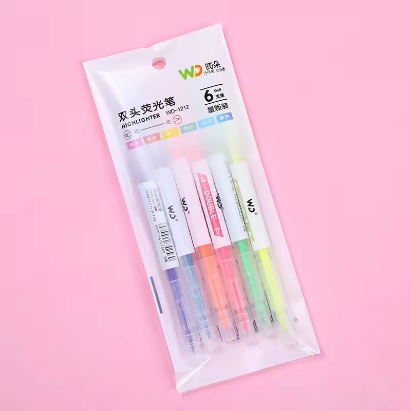 

(COD BISA) HIGHLIGHTER 2 SISI STABILO PASTEL1SET 6 PCS STABILO LUCU