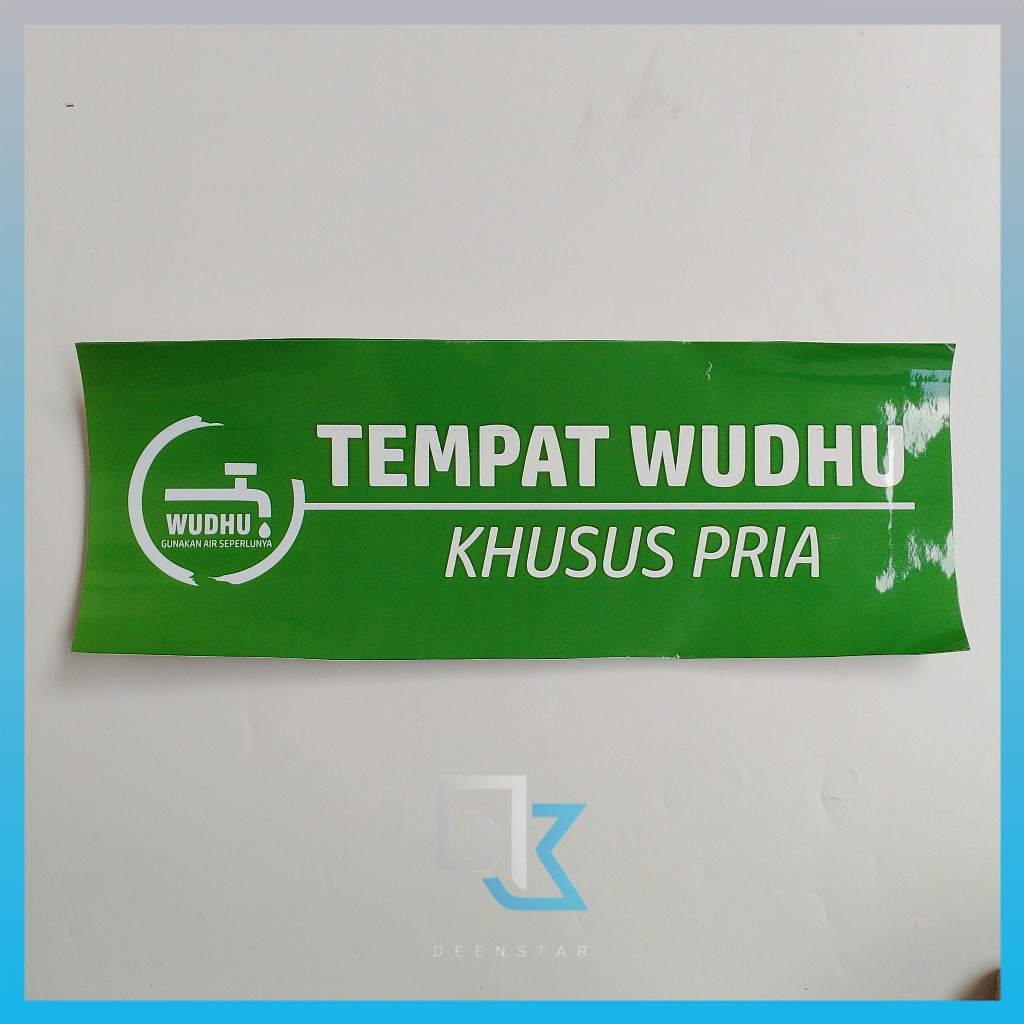 

Stiker Tempat Wudhu, Tempat wudu Pria, Wudhu Wanita, Masjid, Stiker Vinyl